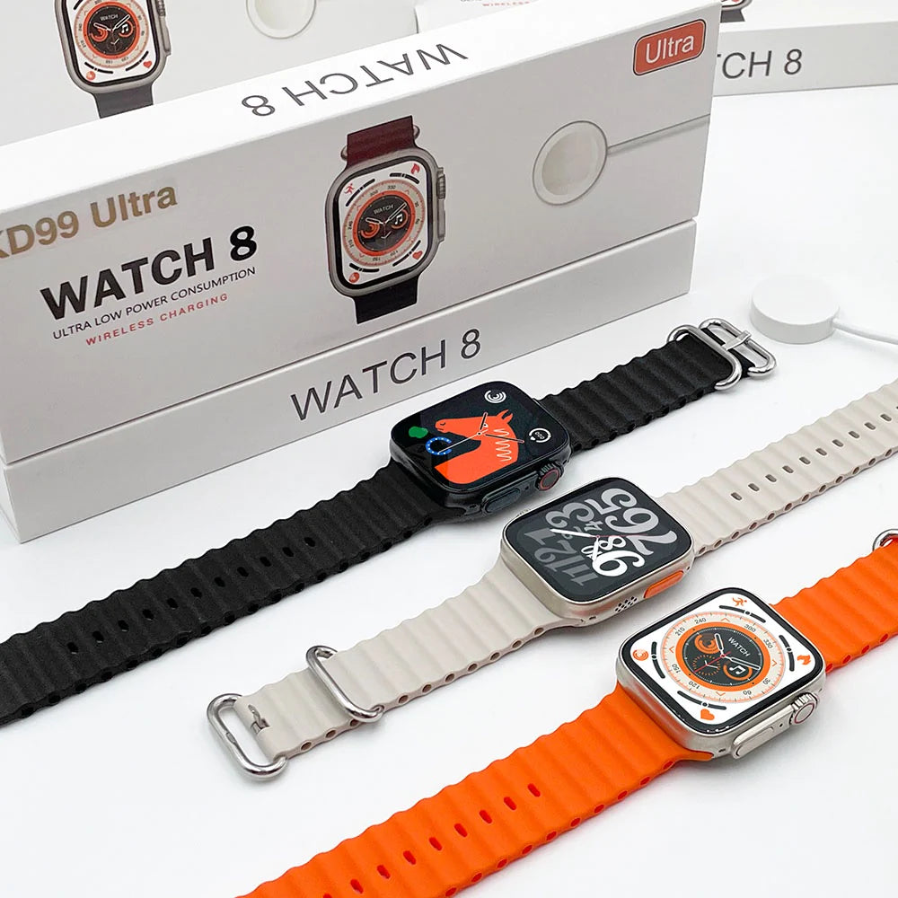 RELOJ SMART ULTRA HK9🔥| (Te obsequiamos las correas naranja y negro para tu combinación)