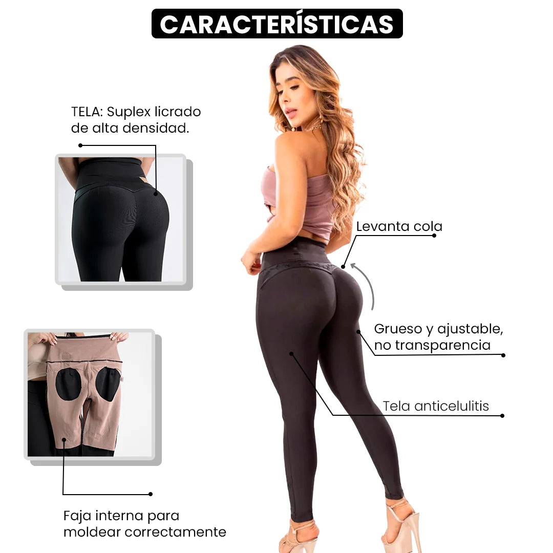 ✨ LEGGINS CON FAJA INTERNA, Levantan Tus Glúteos, Controlan y Moldean Tu Figura! (Oferta mes de las madres🎁)