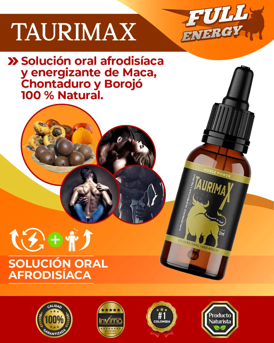 TAURIMAX - POTENCIALIZADOR SEXUAL ORIGINAL® | ⭐⭐⭐⭐⭐